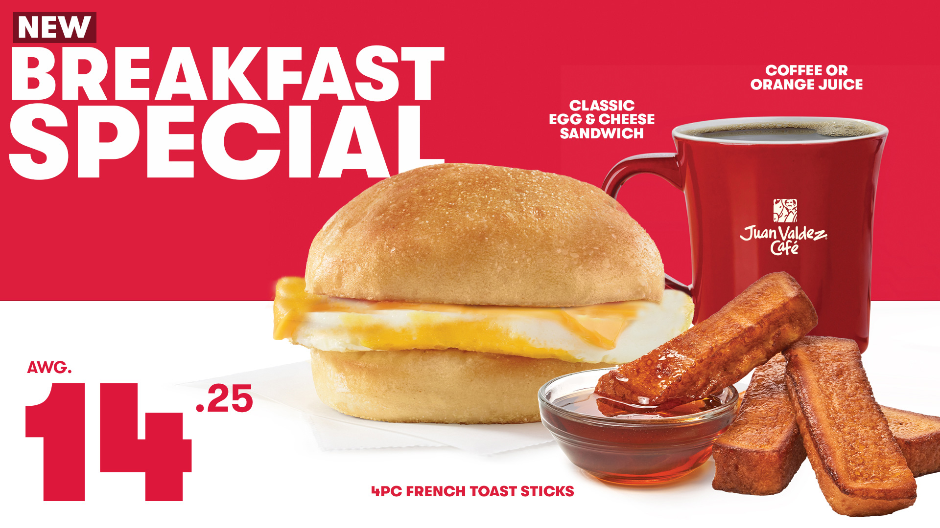 Wendy's Aruba Breakfast Menu